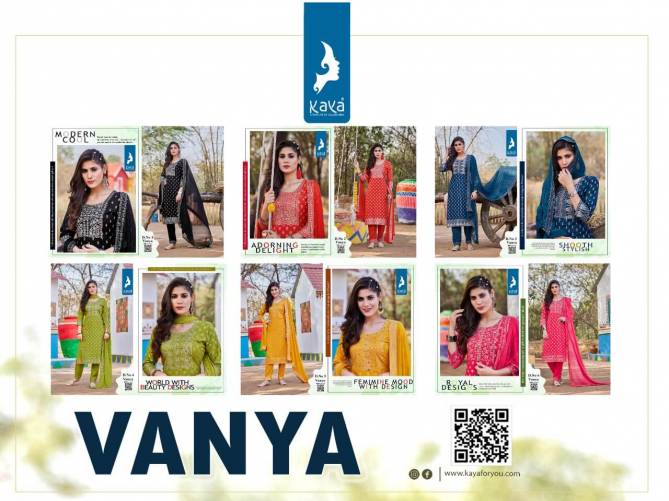 Kaya Vanya New Designer Ethnic Wear Rayon Kurti With Pant And Dupatta Collection